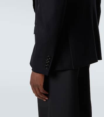Shearling-trimmed virgin wool blazer | Dolce&Gabbana