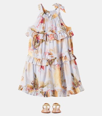 Rhiannon floral tiered cotton dress | Zimmermann Kids
