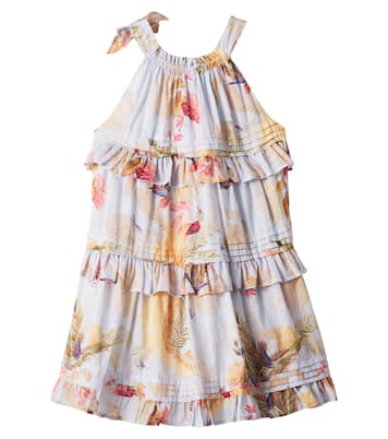 Rhiannon floral tiered cotton dress | Zimmermann Kids