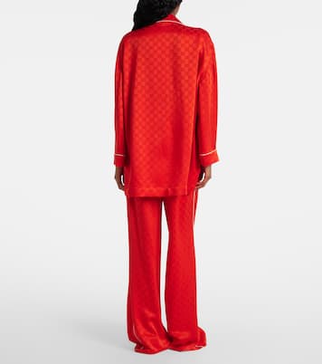 Camicia in raso GG | Gucci