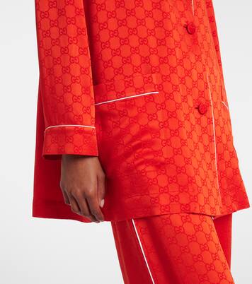 Camicia in raso GG | Gucci