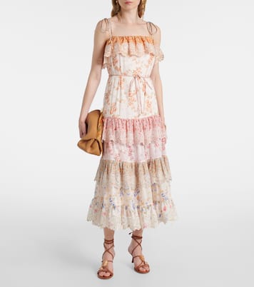 Lucky tiered cotton maxi dress | Zimmermann