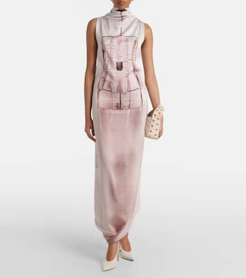 Robbie 85 patent leather slingback pumps | Gianvito Rossi