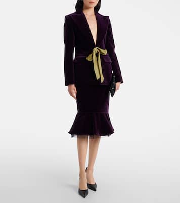Cotton velvet blazer | Nina Ricci