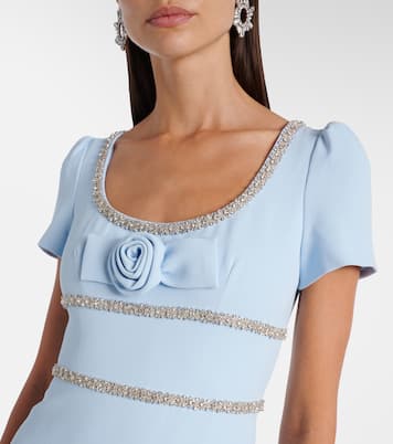 Maxikleid aus Crêpe | Self-Portrait