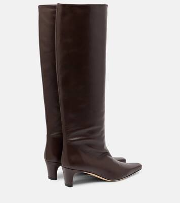 Wally 55 leather knee-high boots | Staud