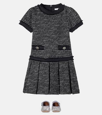 Pleated tweed dress | Patachou