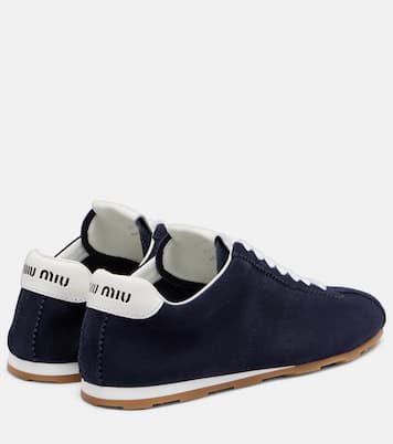 Sneakers Plume aus Veloursleder | Miu Miu