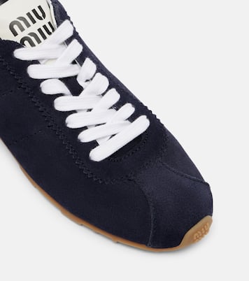 Sneakers Plume aus Veloursleder | Miu Miu