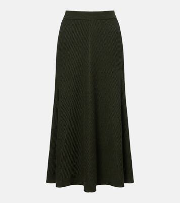 Midirock aus Wolle | Victoria Beckham