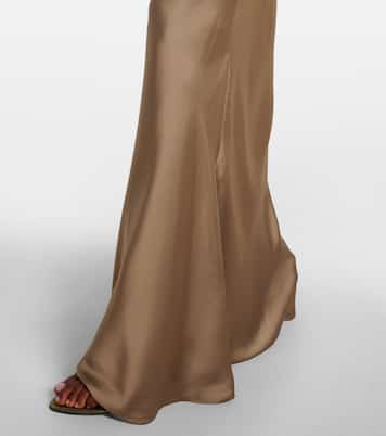 Robe longue Obie en satin | Norma Kamali