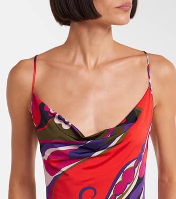 Orchidee satin jersey minidress | Pucci