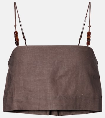 Cropped-Top Chianti aus Leinen | Faithfull