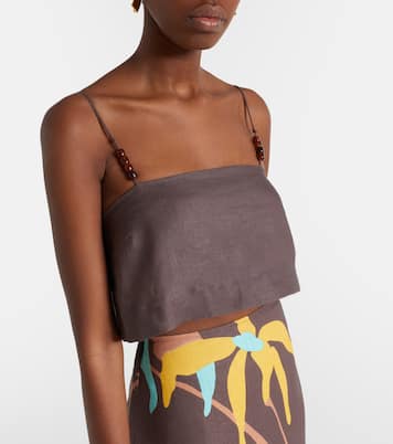 Cropped-Top Chianti aus Leinen | Faithfull