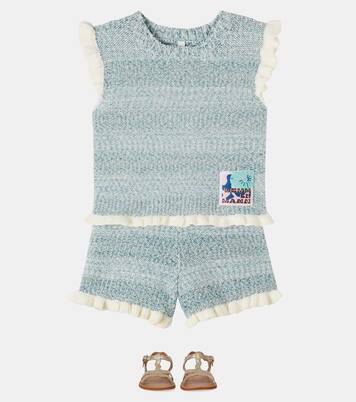 Knitted cotton-blend top | Zimmermann Kids