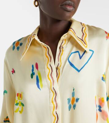 Sidi floral silk shirt | Alémais