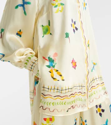 Sidi floral silk shirt | Alémais