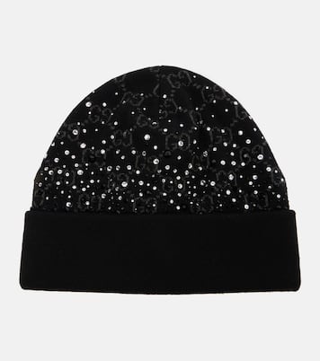 Gorro de lana con cristales GG | Gucci