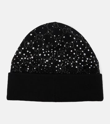 Gorro de lana con cristales GG | Gucci