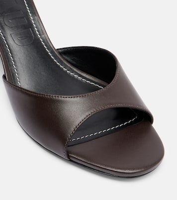 Mules compensées Brigitte en cuir | Staud