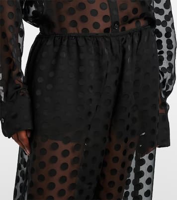 Orissa polka-dot sheer wide-leg pants | The Frankie Shop