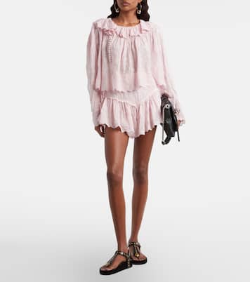 Bestickte Bluse Zelly aus Baumwolle und Seide | Isabel Marant