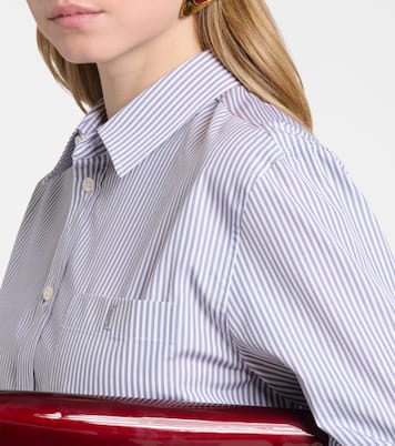 Striped cotton poplin shirt | Saint Laurent