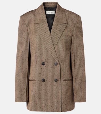 헤링본 울 블렌드 블레이저 | Róhe