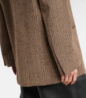 헤링본 울 블렌드 블레이저 | Róhe