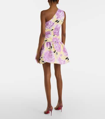 One-Shoulder-Minikleid aus Faille | Patou