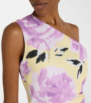 One-Shoulder-Minikleid aus Faille | Patou