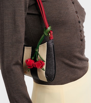 Les Cerises Small leather bag charm | Jacquemus