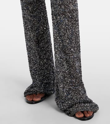Hose aus Häkelstrick mit Pailletten | Missoni