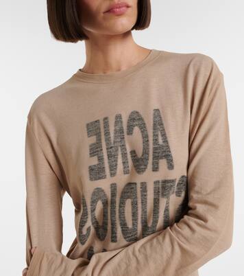 Logo cotton jersey minidress | Acne Studios