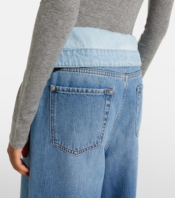Double Layer Slouchy wide-leg jeans | 7 For All Mankind