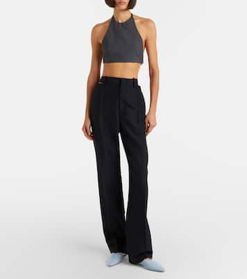 Cropped-Top aus Schurwolle | Jil Sander