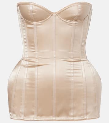 Silk satin corset | Magda Butrym
