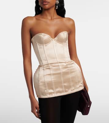 Silk satin corset | Magda Butrym