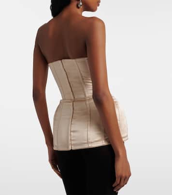 Silk satin corset | Magda Butrym