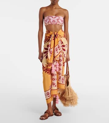 Printed cotton-blend beach cover-up | Farm Rio