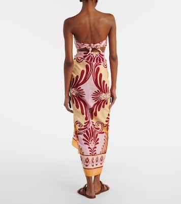 Printed cotton-blend beach cover-up | Farm Rio