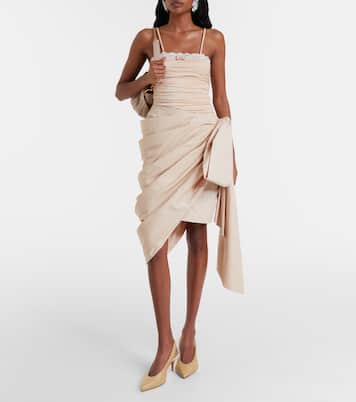 Lace-trimmed ruched bodysuit | Chloé
