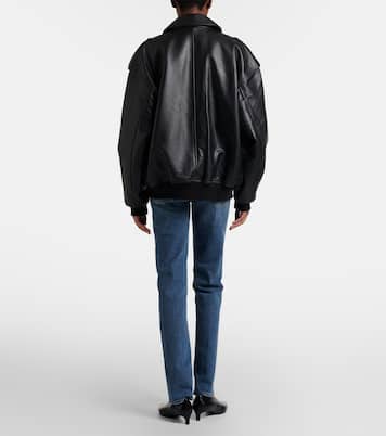 The Ruler distressed straight jeans | Frame