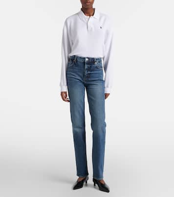 The Ruler distressed straight jeans | Frame