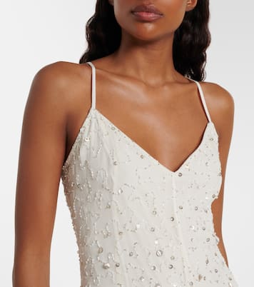 Verziertes Minikleid Emily aus Tüll | Staud