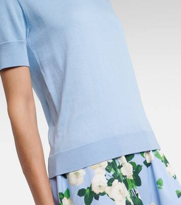 Top in seta e cotone | Carolina Herrera
