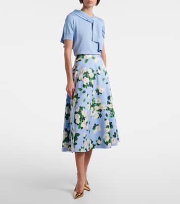 Top in seta e cotone | Carolina Herrera