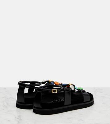 Paula's Ibiza Pebble Beads leather sandals | Loewe