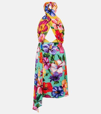 Floral cutout wrap dress | Dolce&Gabbana
