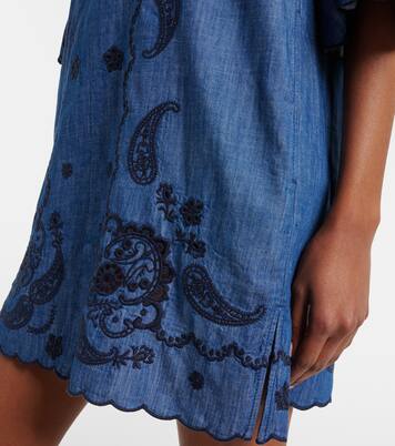 Robe en coton à broderie | Zimmermann